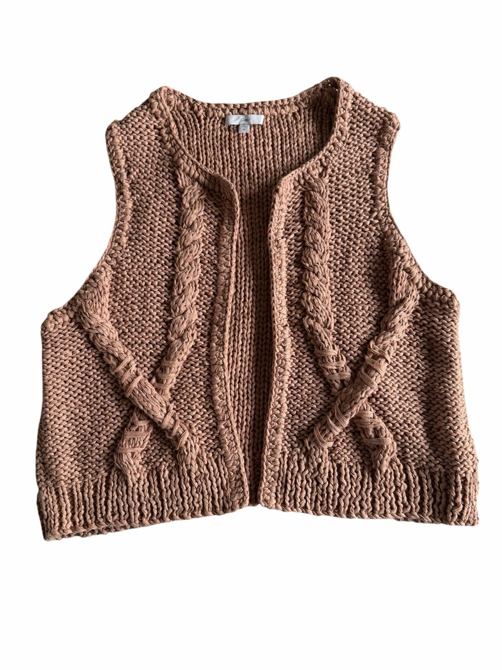 🌟GAP Cable Knit Sleeveless Vest in Dusty Rose Tan
